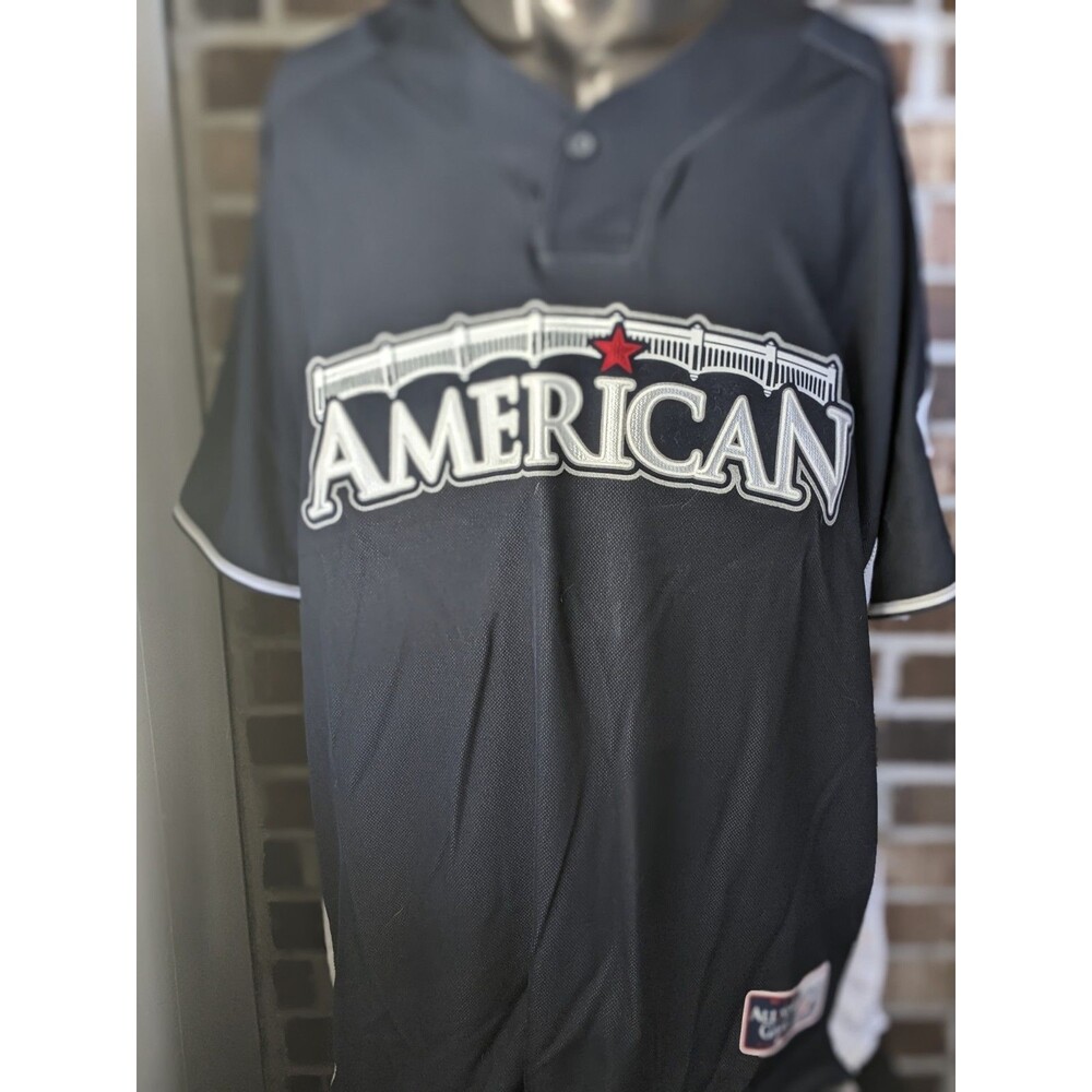MLB 2008 All Star Game Navy Majestic Baseball Jersey sz XL Great Condition